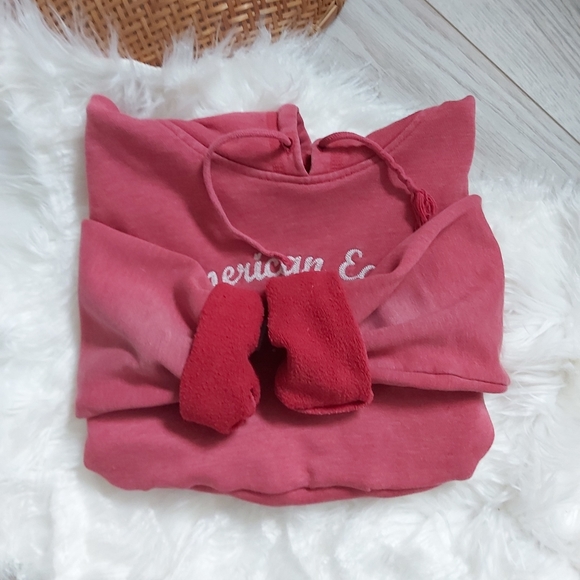 Cropped American Eagle reworked hoodie - Picture 2 of 10